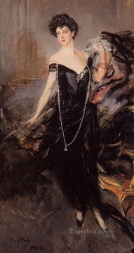ドンナ・フランカ・フローリオの肖像 ジャンル ジョヴァンニ・ボルディーニ Oil Paintings